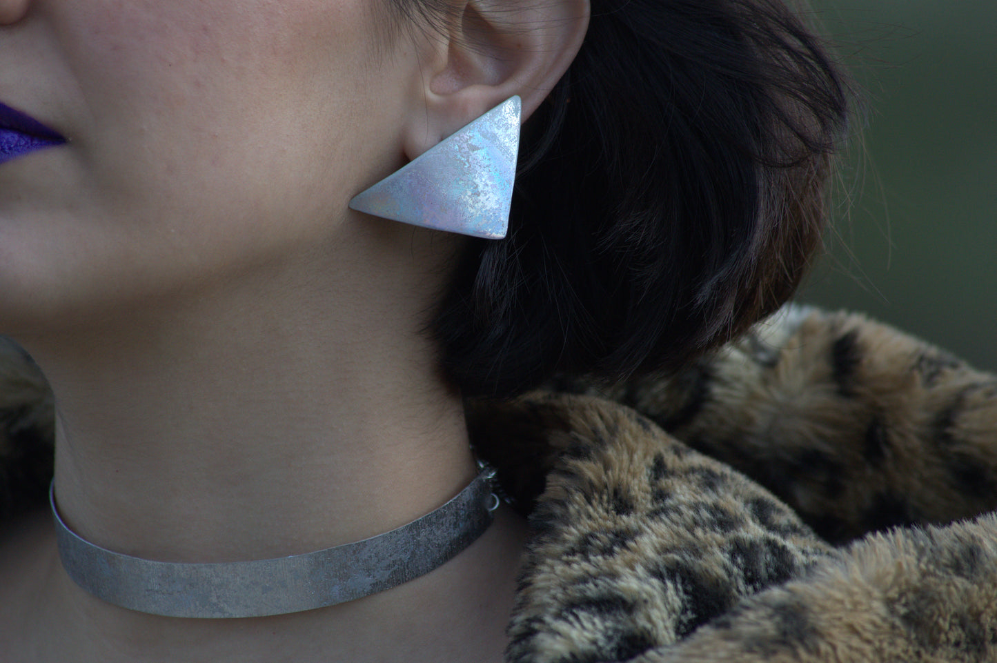 "SCI-FI TRIANGLE EARRINGS" 2024