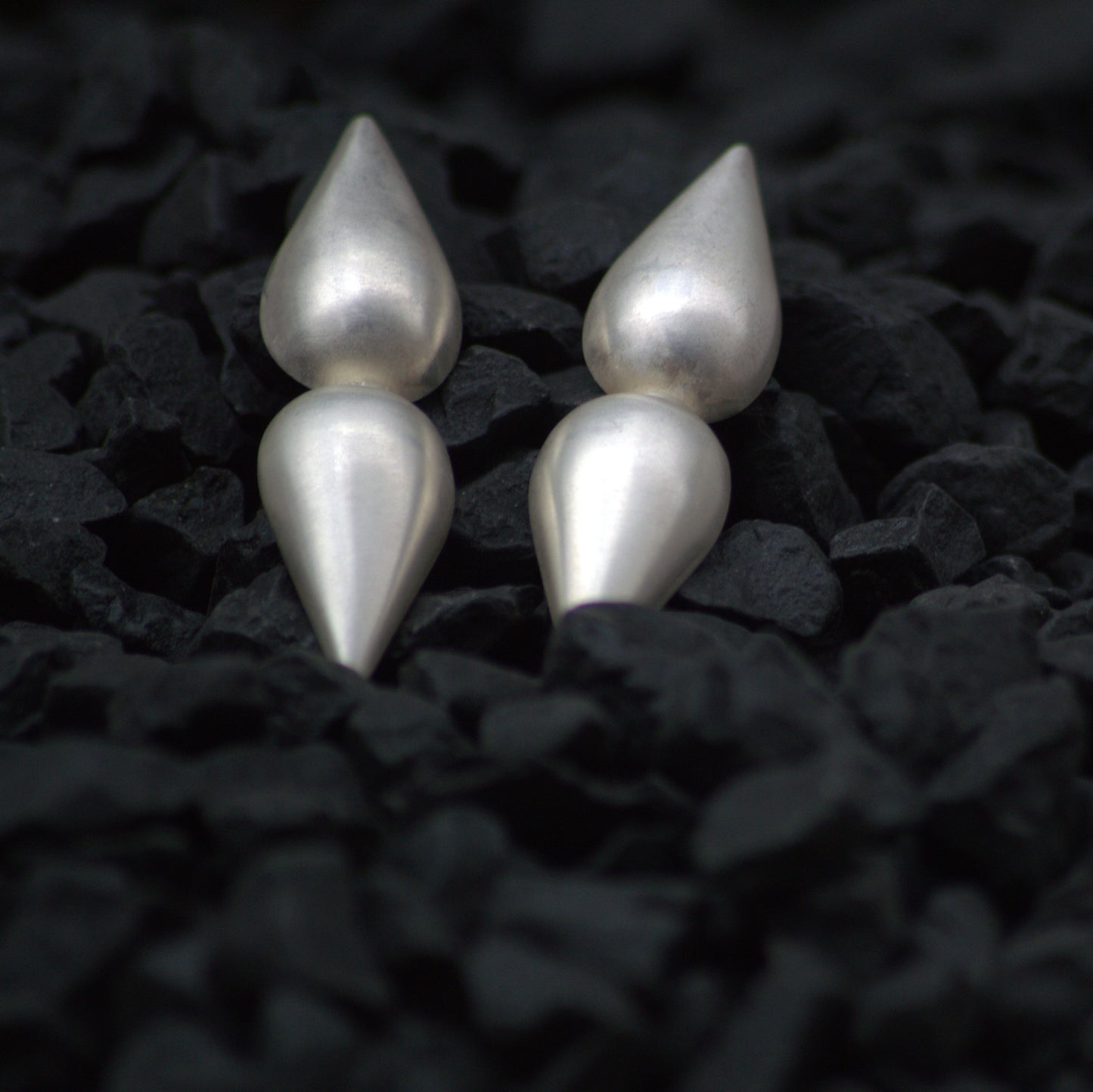 MIRRORING DROPS EARRINGS Silver