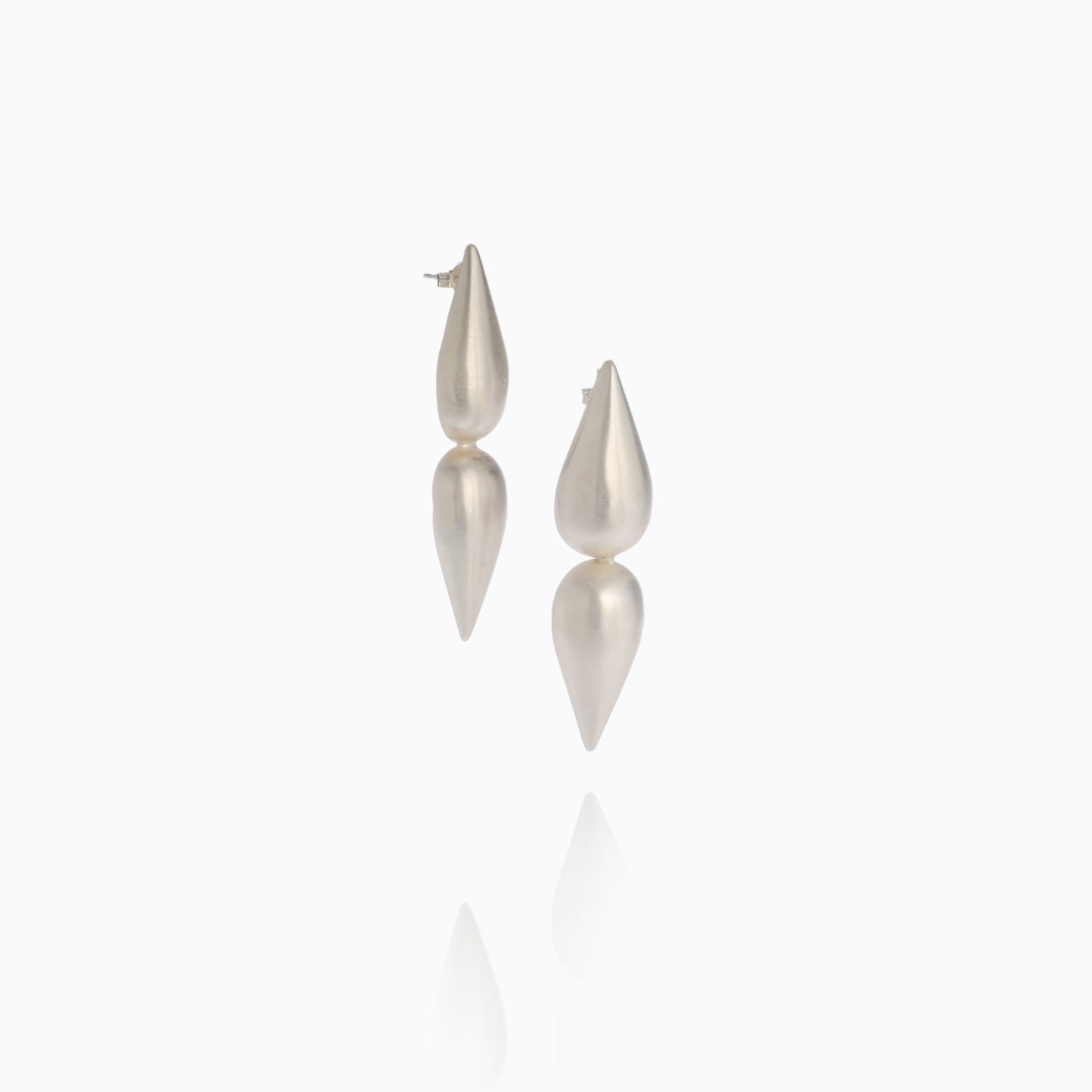 MIRRORING DROPS EARRINGS Silver