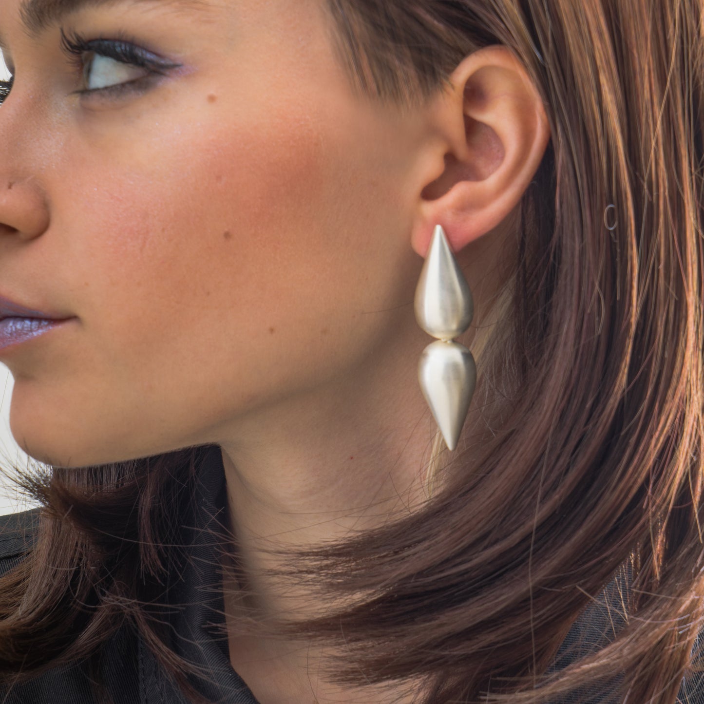 MIRRORING DROPS EARRINGS Silver