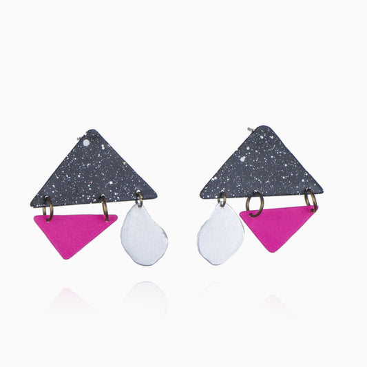 80's SCI-FI TRIANGLE EARRINGS