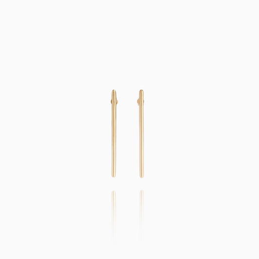 TAIL OF ATTRACTION BAR EARRINGS Gold