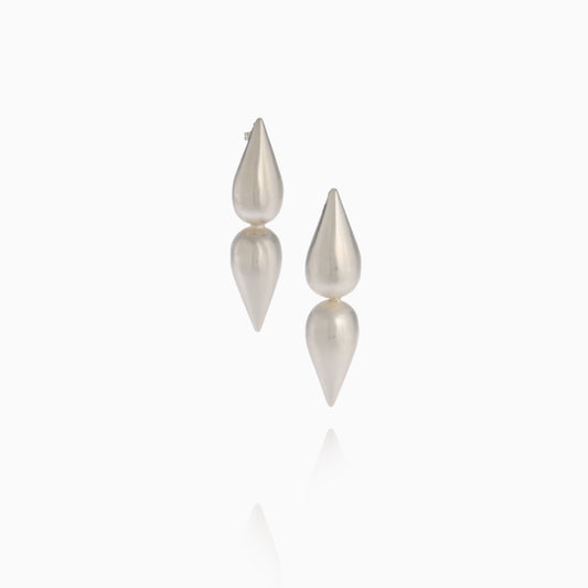 MIRRORING DROPS EARRINGS Silver